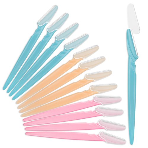 MoHern Dermaplane Razor - Multipurpose Face & Eyebrow Razors for Men & Women | 12-Color Set