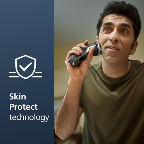 Philips Norelco Shaver 3900 - Rechargeable Wet & Dry Shaver with Trimmer & Stand | Nose Trimmer 3000 for Ears & Eyebrows
