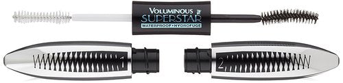 L'Oreal Paris Voluminous Superstar Mascara - Waterproof Formula in Black, 0.41 Fl. Oz