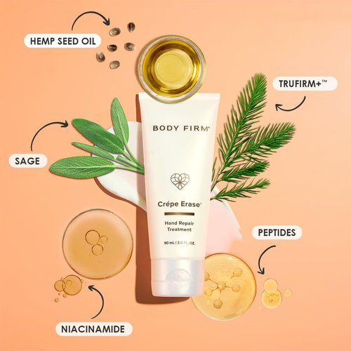 **Crepe Erase Body Firm Hand Repair Treatment - Anti-Aging Lotion with Shea Butter & Vitamin E, 3 fl oz**