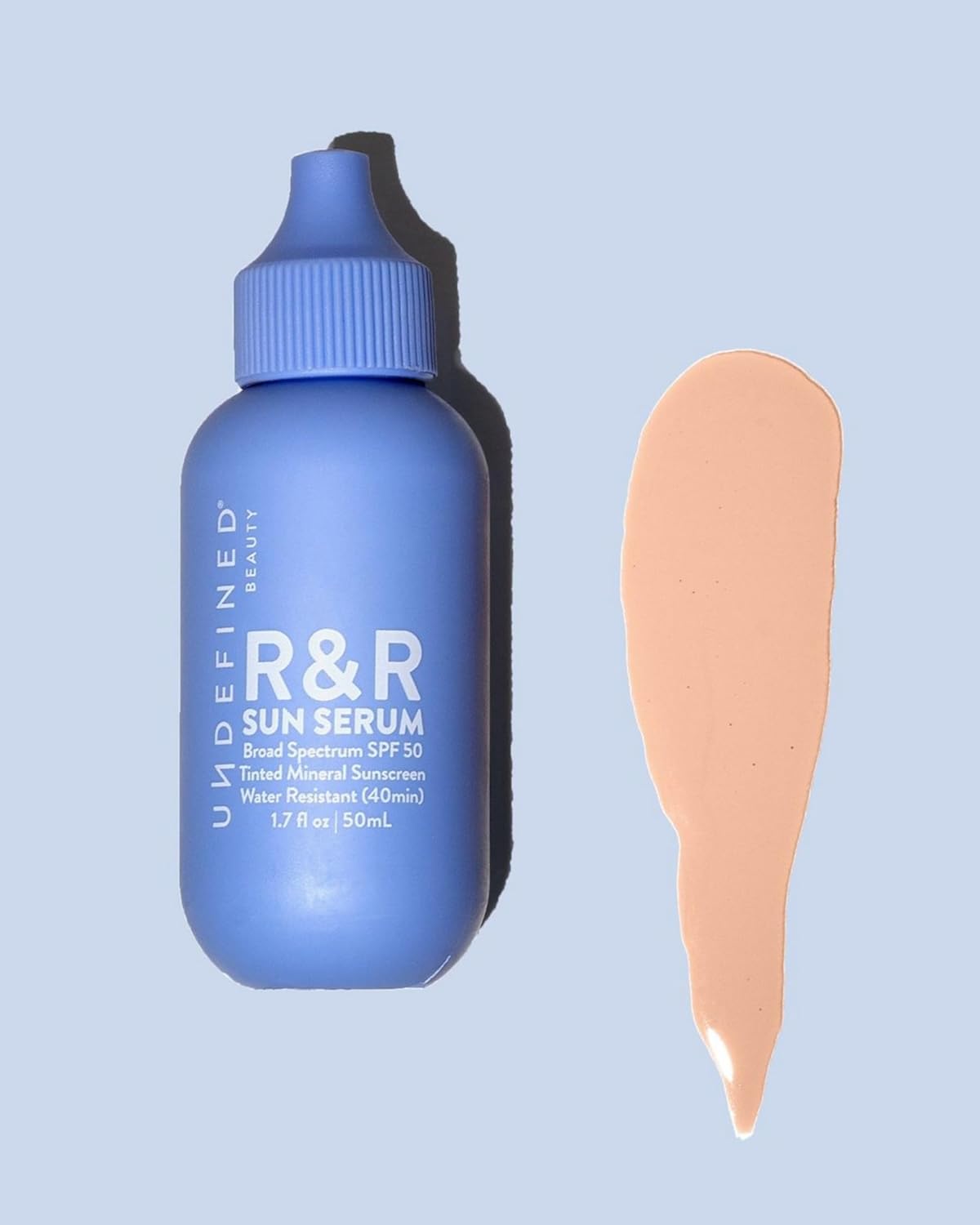 Undefined R&R Sun Serum SPF 50 - Mineral Sunscreen with Niacinamide & Blue Light Defense (Light Tint)