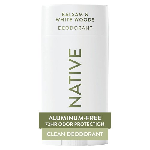 Native Deodorant - Aluminum-Free Odor Control for Men & Women | Balsam & White Woods, 2.65oz