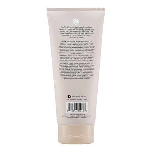 Naturium KP Body Scrub - Exfoliating Bump Eraser & Mask for Keratosis Pilaris, 8 oz