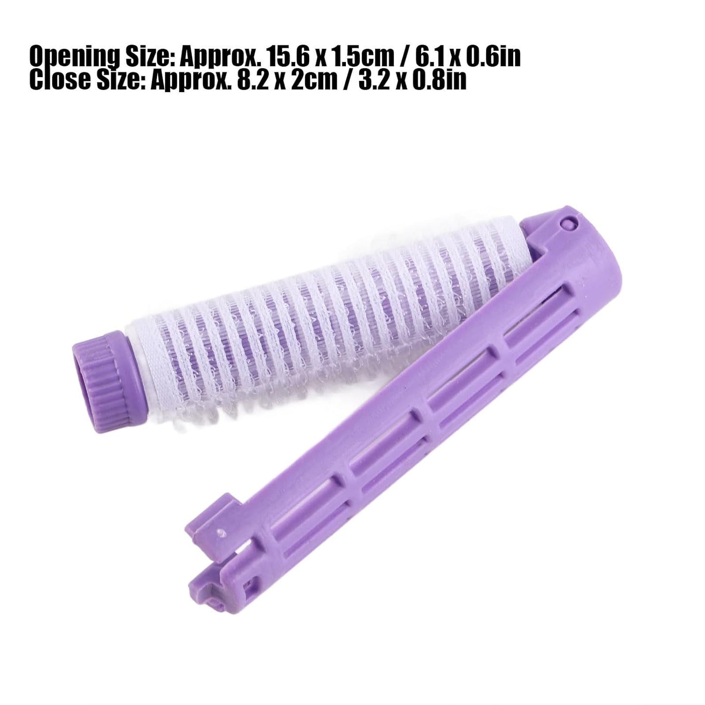 Skiennix Fluffy Korean Perming Rod Rollers - 20pcs Hair Curling Kit for DIY Root Perm | Purple