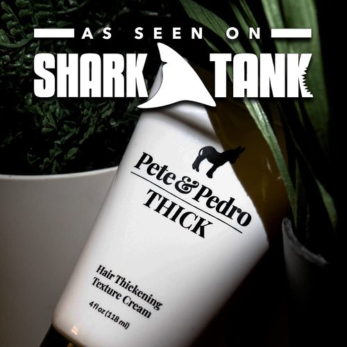 Pete & Pedro THICK Hair Cream - Light-Holding Thickening Styling Cream for Fine Hair | Adds Volume & Fullness | 4 oz.