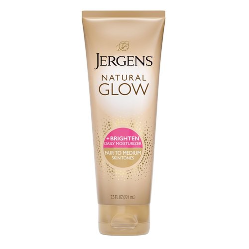Jergens Natural Glow Self Tanner - Daily Moisturizing Body Lotion for Fair to Medium Skin Tone | 7.5 Oz