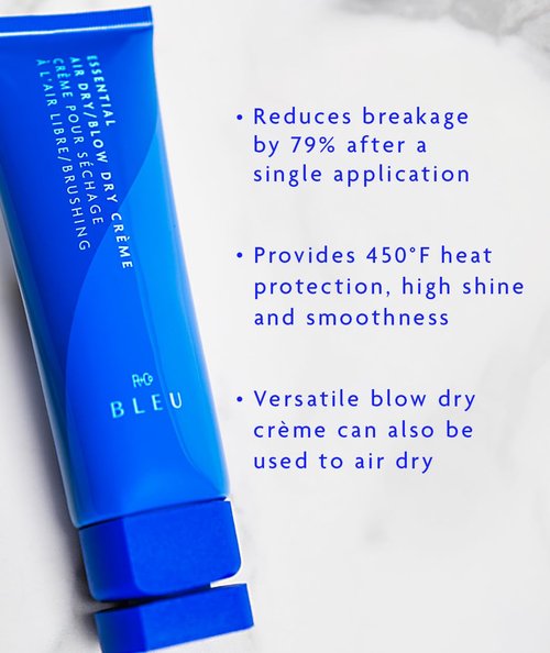 R+Co BLEU Essential Air Dry Crème - Lightweight Heat Protectant Styling Cream for Frizz Control & Hydration - 4.2 oz