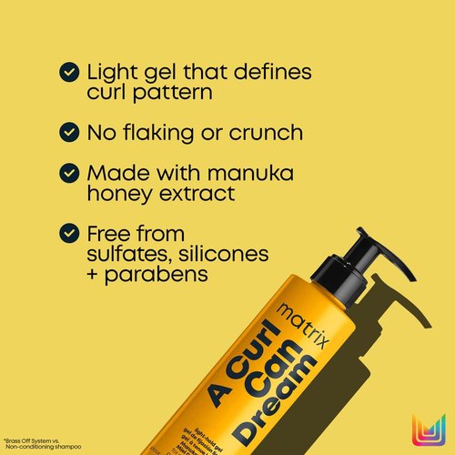 MATRIX A Curl Can Dream Gel - Light Hold for Curly, Coily & Wavy Hair | Frizz Control & Curl Definition, 2-Pack