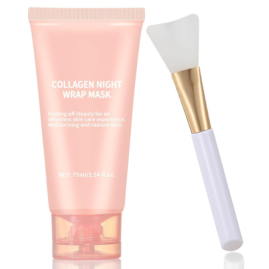 TYTCA Collagen Night Mask | Peel-Off Overnight Hydrating Face Mask - Firming & Glowing Skin, 2.54 fl. oz.