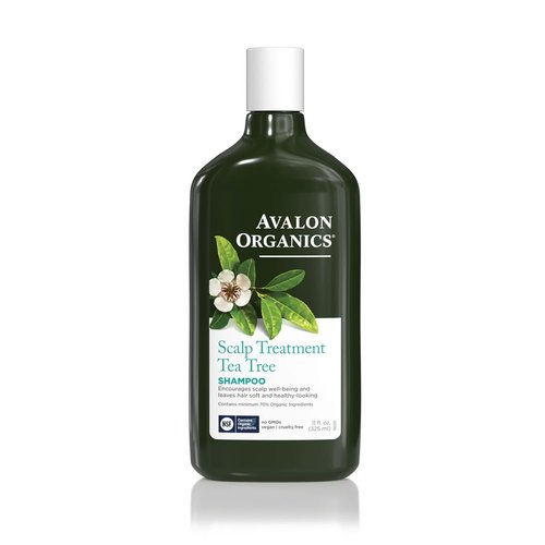 Avalon Organics Tea Tree Shampoo - Scalp Treatment for Healthy Hair & Softness | 11 Fl Oz