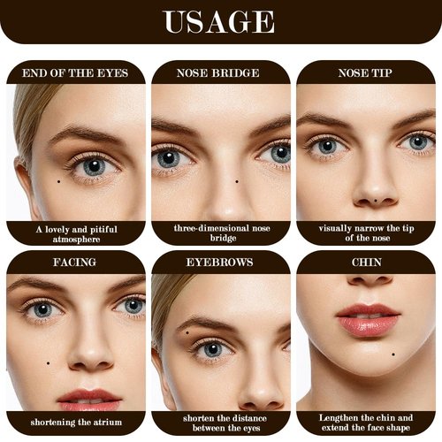 Lacrimal Nevus Freckle Pen - Natural Waterproof Makeup Tool for Realistic Freckles | Black