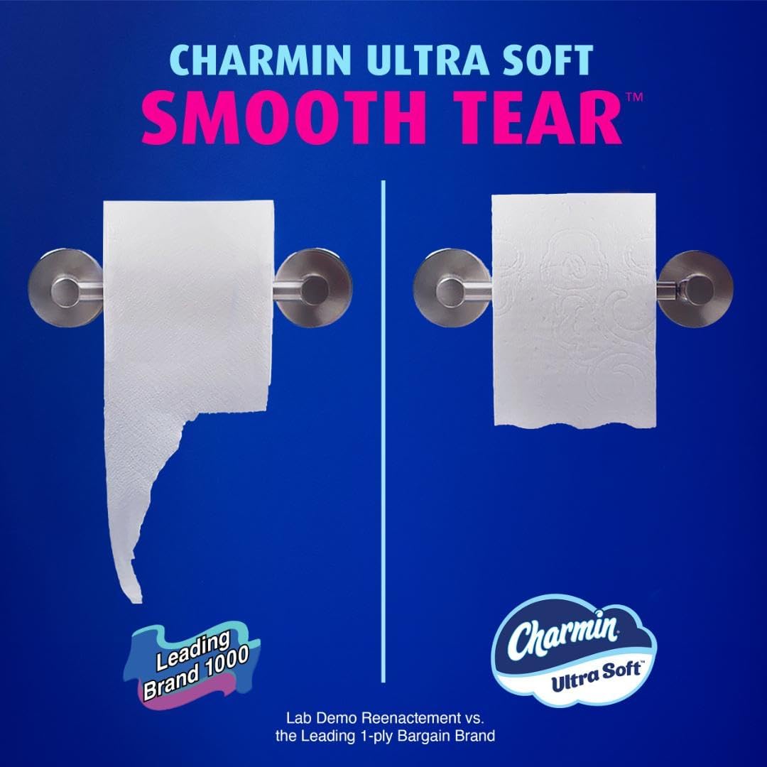 Charmin Ultra Soft Toilet Paper - 6 Mega Rolls for Ultimate Comfort | Equivalent to 24 Regular Rolls