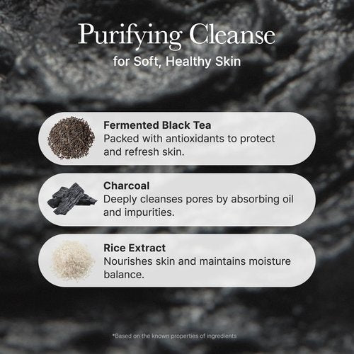 ARENCIA Black Tea Rice Mochi Face Cleanser - Pore Care & Sebum Control for Oily Skin | 120g
