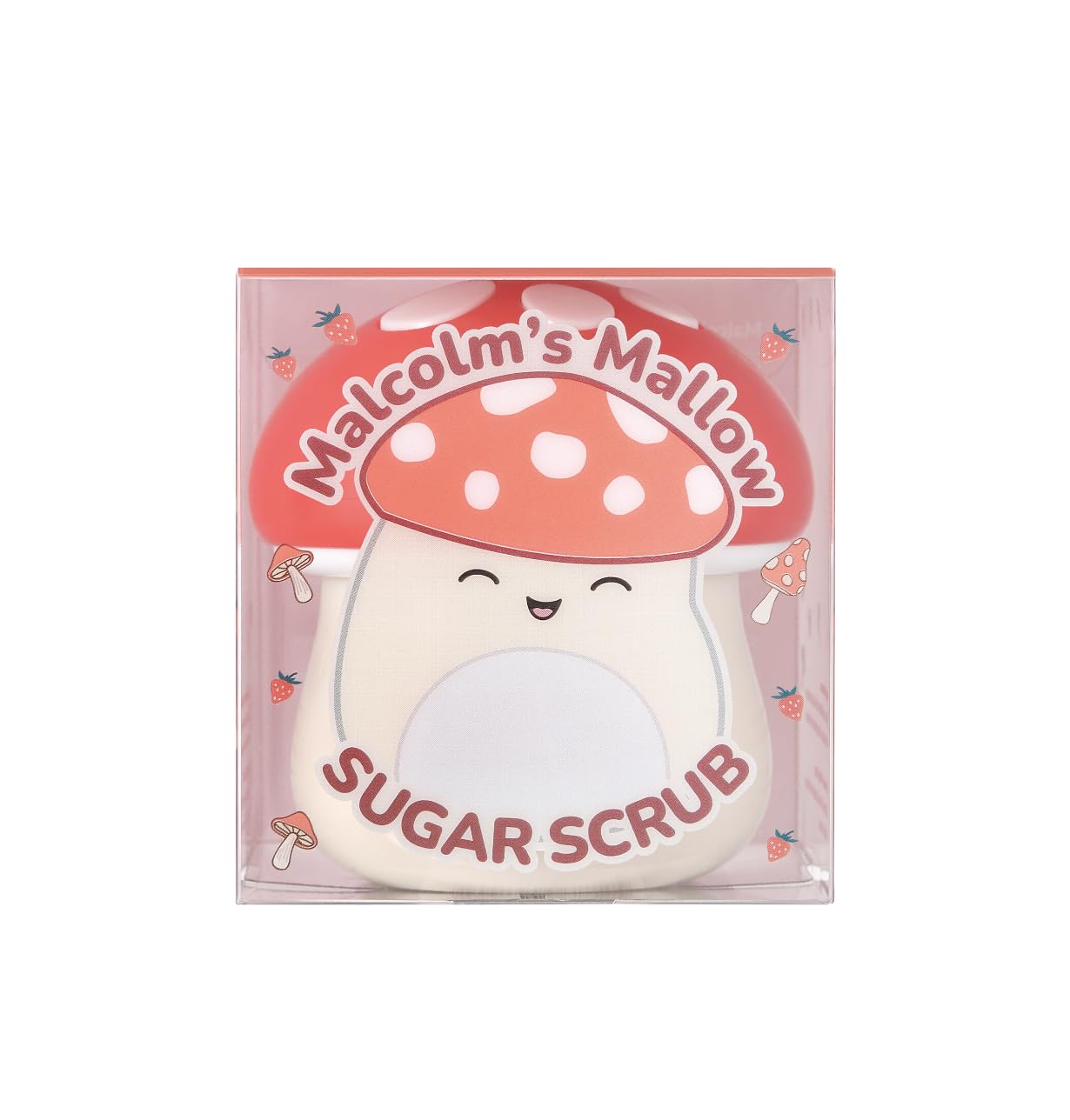 TONYMOLY x Squishmallows Malcolm Mallow Sugar Scrub – Real Strawberry Seeds, Exfoliating, Hydrating & Nourishing, Gentle Formula, 70ml
