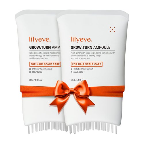 Lilyeve GROWTURN Hair Growth Serum - Revitalize Hair with Heartleaf Exosomes | 3.38 fl. oz. (Pack of 2)