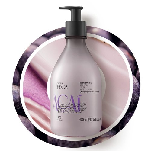 Natura Açaí Body Lotion - Vegan Hydrating Moisturizer with Açai Oil for Smooth, Glowing Skin - 13.5 fl oz (400 ml)