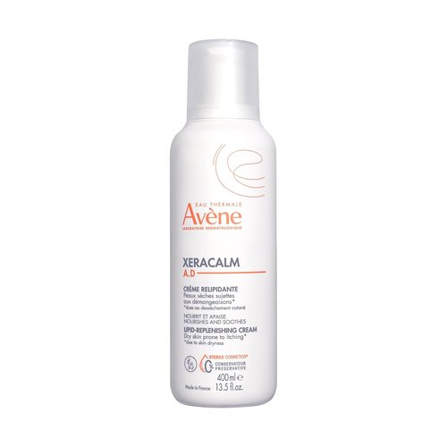Avène XeraCalm A.D Lipid-Replenishing Cream - Fragrance-Free, No Preservatives, 13.5 Oz for Eczema Relief