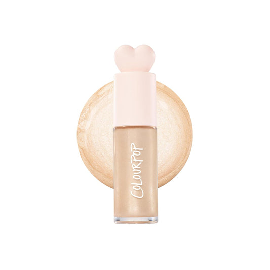 ColourPop Hi-Lite Dewy Liquid Highlighter - Ultra-Reflective Illuminator for Glowy Skin - Sugar Donut (0.38 oz)