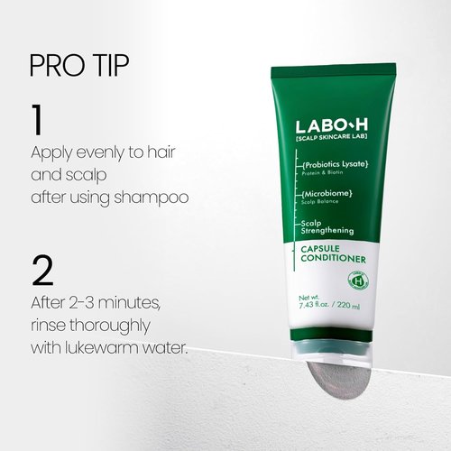 LABO.H Scalp Strengthening Conditioner - Vegan Hair Growth Treatment with Vitamin C & Biotin | 7.43 Fl. Oz.