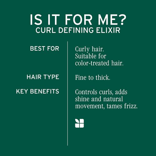 Biolage Curl Defining Elixir - Lasting Curl Control & Shine, Anti-Frizz Formula, Vegan & Paraben-Free