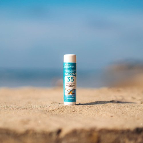 Badger Kids Sunscreen Stick SPF 35 with Mineral Zinc Oxide, Travel Size Sunscreen Stick for Kids