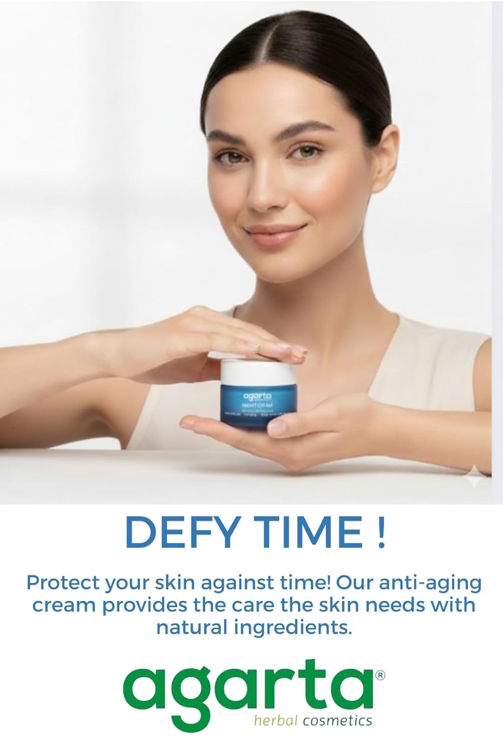 Agarta Night Face Cream - Hydrating & Smoothing Overnight Moisturizer for Radiant Skin | Vegan Formula - 1.7 fl oz