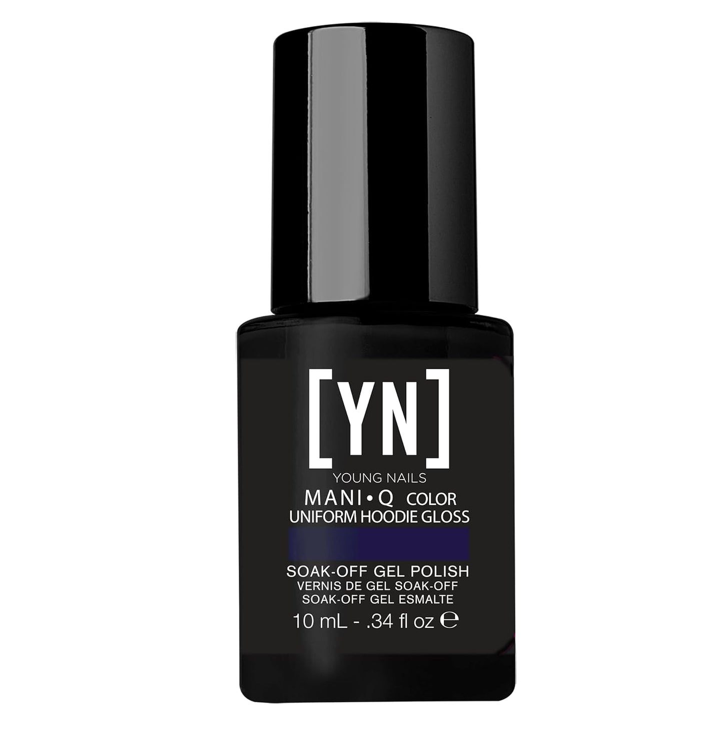 Young Nails Mani-Q Color Gel Polish - Fast Curing Soft Gel for Natural Nails | 1/3 oz, Uniform Hoodie