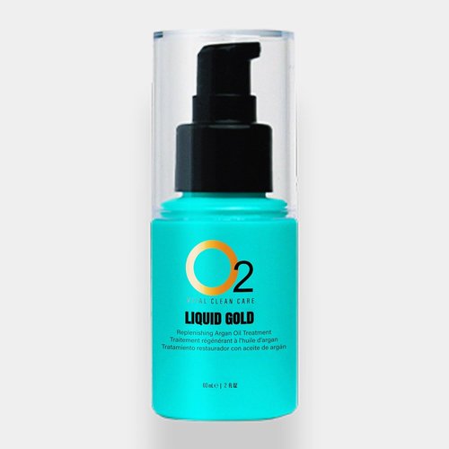 O2 Liquid Gold Argan Oil Treatment - Lightweight Formula Repairs Split Ends, Eliminates Frizz & Adds Shine