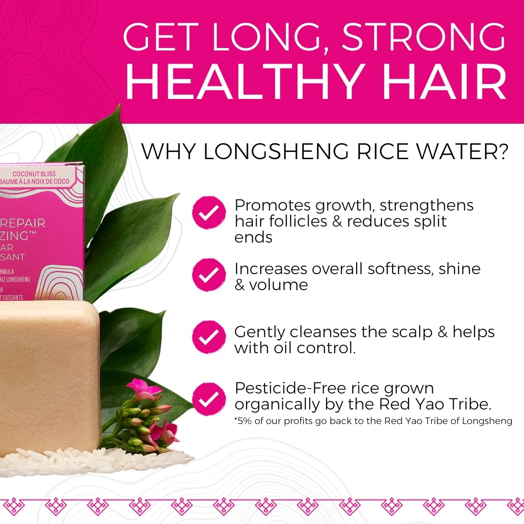 Viori Coconut Bliss Conditioner Bar - Advanced Repair & Moisturizing Formula - All-Natural, Handcrafted Hair Care