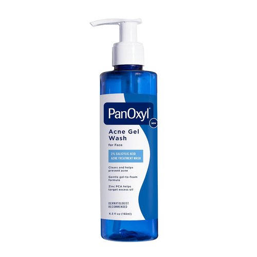 PanOxyl Acne Gel Wash - 2% Salicylic Acid with Blue Algae & Aloe Vera - 6.5oz for Clearer Skin