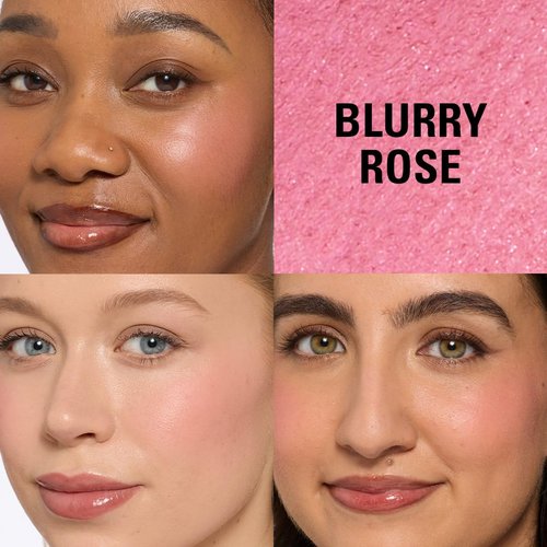 Revolution Beauty London Bouncy Blur Blush - Buildable Vegan Powder Makeup in Blurry Rose, 0.19 oz