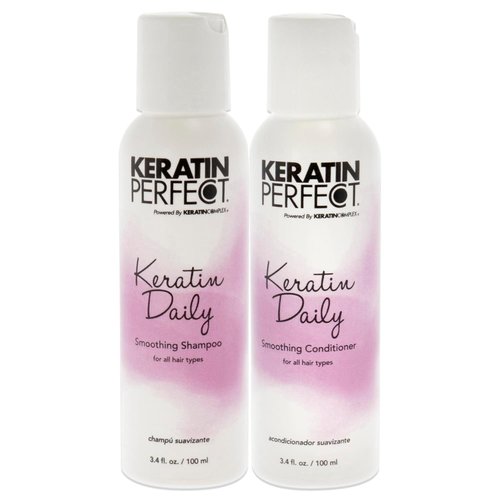 Keratin Perfect Daily Smoothing Duo | 3.4oz for Silky, Frizz-Free Hair