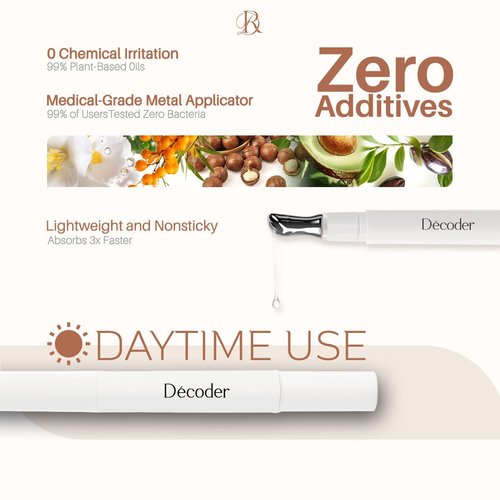Decoder Moisturizing Lip Oil for Women - Natural Nourishing Formula with Squalane & Sea Buckthorn | Long-Lasting Hydration & Glossy Finish (1)