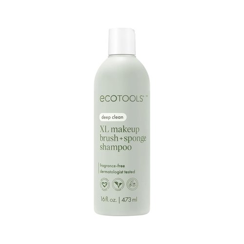 EcoTools XL Makeup Brush & Sponge Shampoo - Fragrance-Free, Vegan & Cruelty-Free, 16 fl. oz.