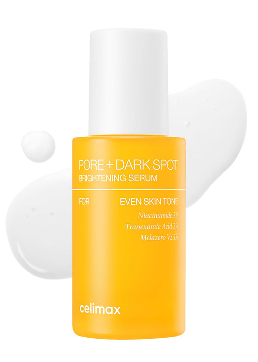 celimax Pore+Dark Spot Brightening Serum 30ml | Gel-like Serum for Enlarged Pores with Niacinamide, Tranexamic Acid, Pore Minimizer, Non-Irritating, Hydrating, For Sensitive Skin