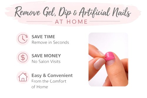 Nail Armor - Ultra Thin Peel-Off Nail Barrier Wraps | Protect Natural Nails for Gel, Dip & Acrylics | 104 Wraps