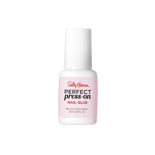 Sally Hansen Brush-On Nail Glue - Long-Lasting Hold with Precision Brush | Vitamin E & B5 Formula | Travel-Friendly
