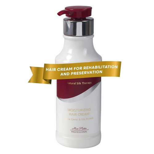 Mon Platin Professional Black Caviar Hair Cream - Luxurious Styling Cream for Smooth, Shiny Hair | 400ml