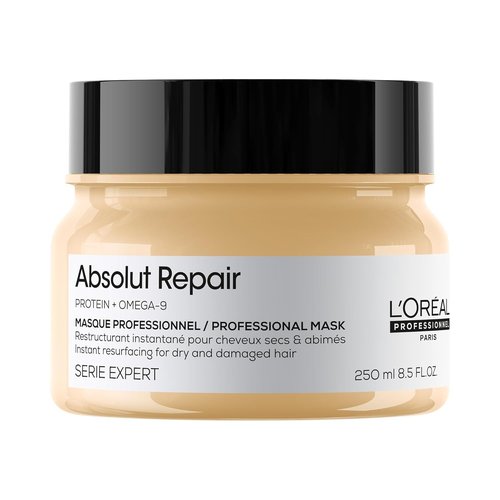 L'Oréal Professionnel Paris Absolut Repair Hair Mask - Nourishing Treatment for Dry & Damaged Hair, 250ml