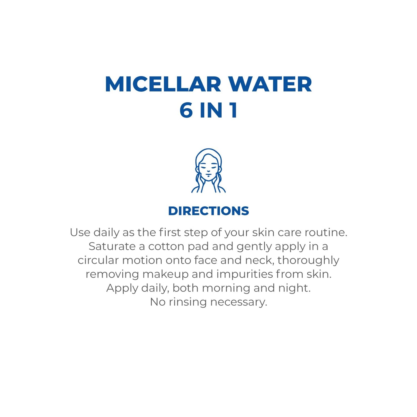 Dermaglos Micellar Water - All-In-One Hydrating Facial Cleanser & Makeup Remover | 13.52 Fl Oz, Alcohol-Free, Soothing Formula