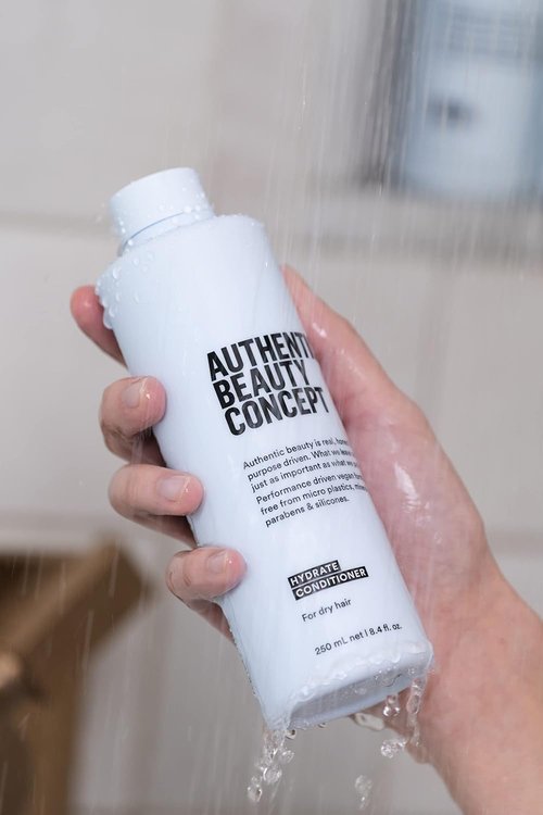 Authentic Beauty Concept Hydrate Conditioner - Moisturizing Formula for Normal to Dry or Curly Hair | Vegan & Cruelty-Free