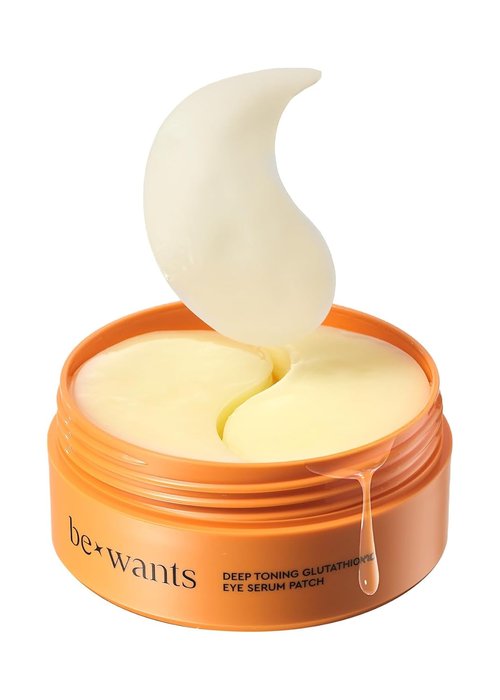 Bewants Deep Toning Glutathione Eye Serum Patches - Korean Retinol & Caffeine Formula | 60 Undereye Masks