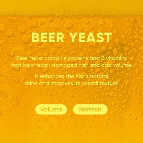 MARS MADE Beer Yeast Shampoo Bar 2.0 - Hydrating Natural Hair Soap for Volume & Scalp Nourishment | 120g (4.23oz)