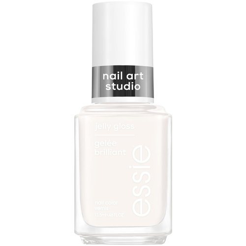 Essie Nail Art Studio Jelly Gloss Polish - Vegan Sheer White Nail Polish, Arctic Jelly, 0.46 Fl Oz
