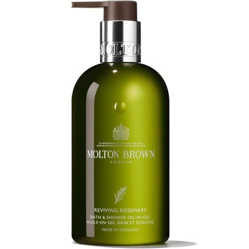 Molton Brown Reviving Rosemary Bath & Shower Oil-In-Gel | Nourishing Formula, 10 Fl. Oz.