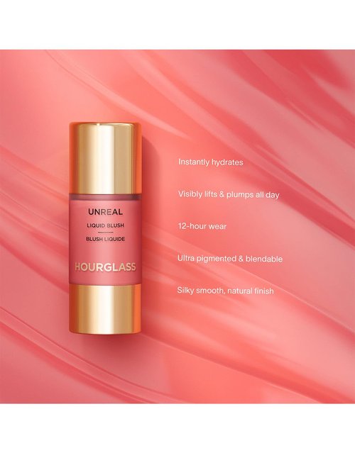 Hourglass Unreal Liquid Blush - Long-Lasting, Lightweight Formula for Radiant Color | 0.3 oz