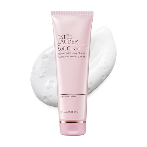 Estée Lauder Soft Clean Foaming Face Wash - Moisture-Rich Cleanser, 4.2 Ounce