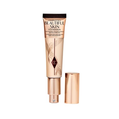 Charlotte Tilbury Beautiful Skin Foundation - Medium Coverage Hydrating Liquid Makeup for Instant Glow & Plumping Hydration