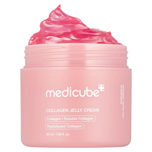 Medicube Collagen Jelly Cream - Niacinamide & Hydrolyzed Collagen for 24-Hour Hydration - Korean Skincare (1.69 Fl Oz)