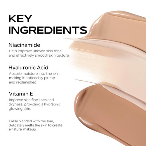 KYDA Color Changing Foundation - Skin Tone Matching Liquid Makeup for All Skin Tones | Medium to Full Coverage, Hydrating Formula #200
